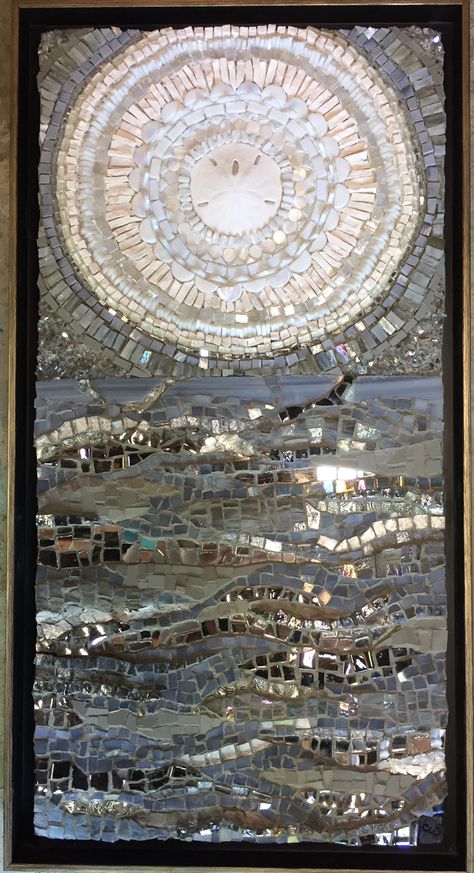 Water Mosaic Ideas, Moon Mosaic Art, Large Mosaic Wall Art, Taken Aesthetic, Mosaic Wall Art Murals, Mosaic Aesthetic, Modern Mosaic Art, Mirror Mosaic Art, Contemporary Mosaics