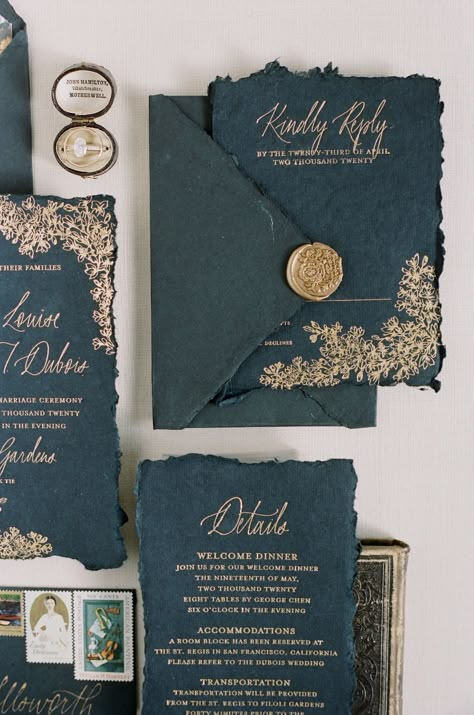 Vellum Jacket Wedding Invitations, Wedding Invitations Vellum, Gold Foil Invitations, Wedding Invitations Black, Vellum Jacket, Gold Wax Seal, Black Wedding Invitation, Wax Seal Wedding, Wedding Invitations Vintage