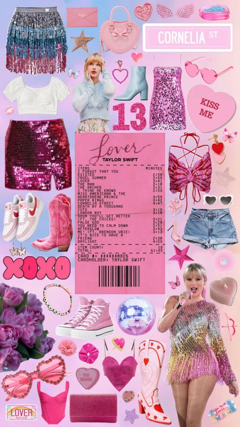 lover era 💗💐🎀💌 #lover #lovertaylorswift #taylorswift #erastour #loverera Lover Era Costume Ideas, Taylor Swift Lovers Inspired Outfit, Era Tour Lover Outfit Ideas, Lover Era Party, Taylor Swift Lover Fits, Lover Taylor Swift Outfits Eras Tour, Simple Lover Era Outfit, Taylor Outfits Lover, Eras Tour Movie Outfits Lover