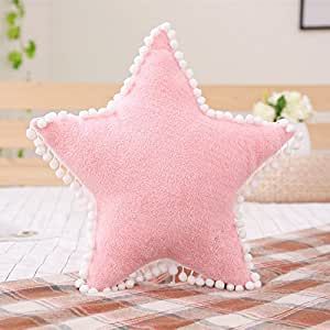 Amazon.com: Creative Star Moon and Cloud Plush Pillows Stuffed Toys (Pink, Star) : Toys & Games Minky Pillow, Large Plushies, Plushies Animals, Buffalo Check Pillows, Batik Pillow, Personalized Pillow Cover, Cute Tooth, Pom Pom Pillows, Bed Decoration