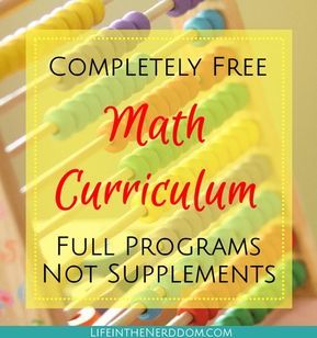 Free Homeschool Math Curriculum Homeschool Math Curriculum, Free Homeschool Curriculum, Learn Math, Homeschool Education, Homeschool Learning, Math Methods, Free Homeschool, Mental Math, Homeschool Math