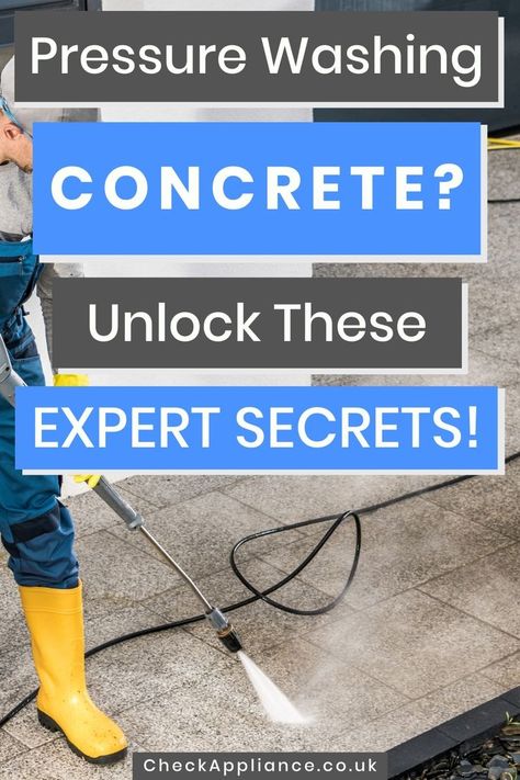 Say Goodbye to Stains: Pressure Washing Tips for Perfect Concrete Pressure Washing Tips, Garage Floors, Pressure Washing, Water Pressure, Say Goodbye, Water