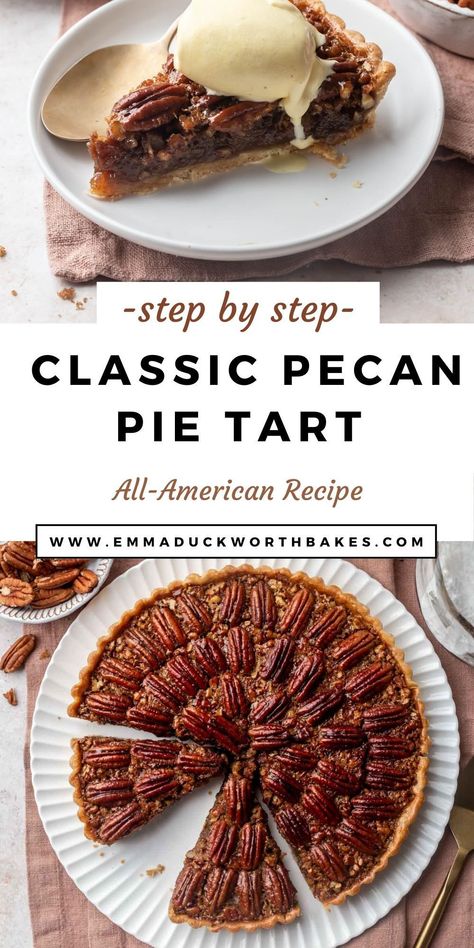 Traditional American Christmas Food, Thanksgiving Recipes Traditional, Fancy Pecan Pie, American Pie Recipe, No Bake Tart Recipes, American Thanksgiving Food, Best Thanksgiving Pie Recipes, American Desserts Traditional, Recipes Using Pecans