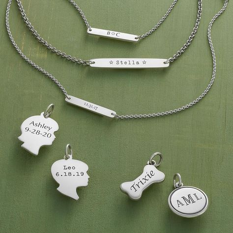 Many of our designs are crafted with engraving in mind. Add special initials, dates or messages to your gifts for a keepsake they'll treasure. - And don't forget, shop by appointment is available through November 25. Wrap up your shopping early and call your store to schedule a time just for you! Only available on weekdays. 🎁 Engravable Jewelry, James Avery Jewelry, Jewelry Styles, Jewelry Personalized, James Avery, Engraved Jewelry, Accessories Fashion, All That Glitters, Engraved Necklace