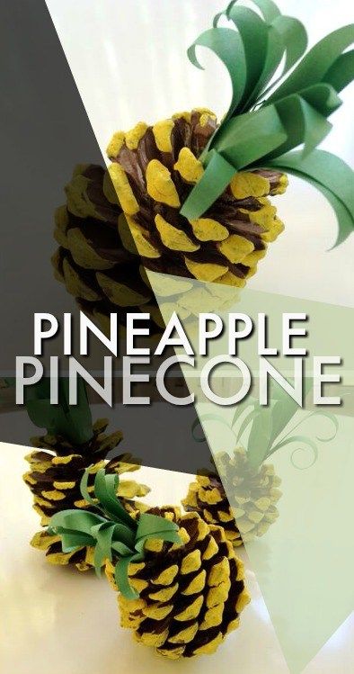 How to make a pineapple out of a recycled pine cone – Recycled Crafts Diy Paper Art, Pine Cone Art, Burns Night, Cones Crafts, Pine Cone Crafts, Luau Party, Recycled Crafts, Diy Easy, Pine Cone