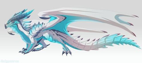 Ice Dragon Drawing, Pet Anime, Mythical Creatures Fantasy, Ice Dragon, Creature Drawings, Dragon Pictures, Fantasy Monster, Fantasy Creatures Art, Dragon Artwork