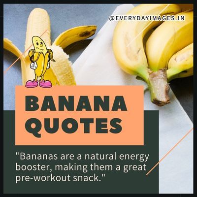 45+ Best Banana Quotes, Sayings & Captions - Everyday Images Eating Banana At Night, Banana Quotes, How To Grow Bananas, Best Time To Eat, Banana Shake, Preworkout Snack, Eating Bananas, Banana Fruit, Make Banana Bread