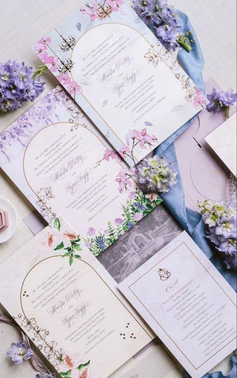 Spain-secret-garden-Wedding-invitation Wedding Card Color Palette, Pastel Floral Invitation, Wedding Invitation Cards Pastel, Pastel Invitation Wedding, Secret Garden Wedding Theme Color Palettes, Secret Garden Themed Wedding, Garden Theme Invitations, Pastel Wedding Invites, Wedding Invitations Colorful