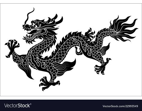 East Asian Dragon, Arte Yoga, Chinese Dragon Tattoos, Japanese Dragon Tattoo, Ancient Dragon, Japanese Dragon Tattoos, Dragon Wall, Asian Dragon, Dragon Decor