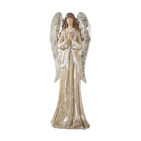 Blue Dahlia, Raz Imports, Praying Angel, Angel Figure, Angel Statue, Battery Operated Candles, Angel Statues, Holiday Centerpieces, Angel Figurines