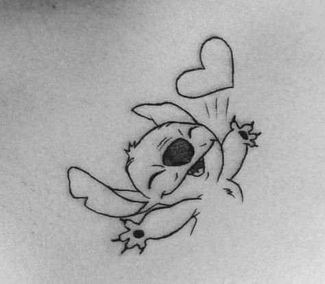 Disney Stitch Tattoo, Lilo And Stitch Tattoo, Ohana Tattoo, Disney Sleeve Tattoos, Catrina Tattoo, Stitch Tattoo, Cross Tattoos For Women, Tattoo Signs, Lilo Y Stitch