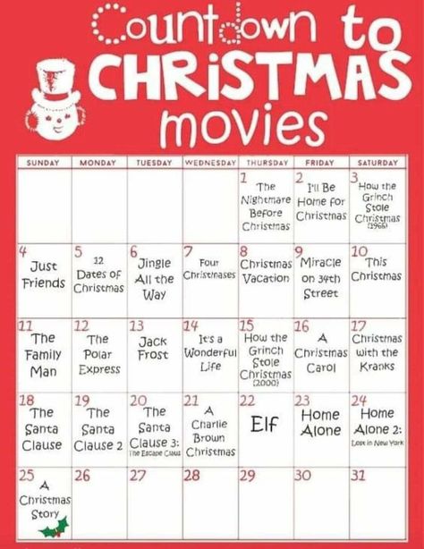 Movie Calendar, Theatre Decorations, Movies Christmas, Christmas To Do List, Retro Funny, Retro Metal Signs, Countdown To Christmas, Retro Humor, Christmas Movie