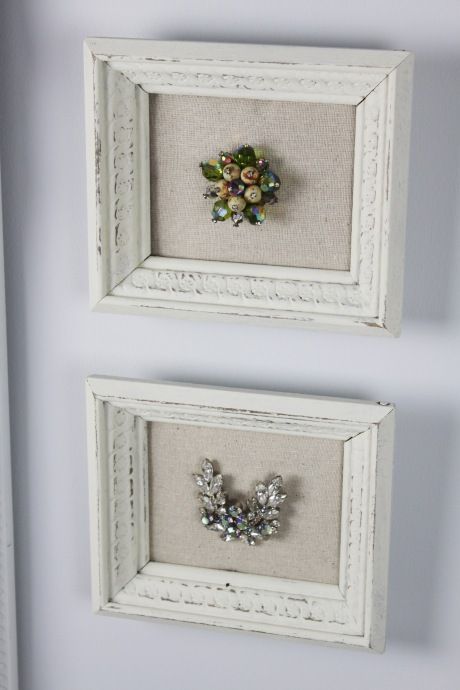 Sentimental Art, Decoration Shabby, Old Jewelry, Crafty Craft, Diy Projects To Try, Home Projects, Making Ideas, The Wall, Jewelry Art