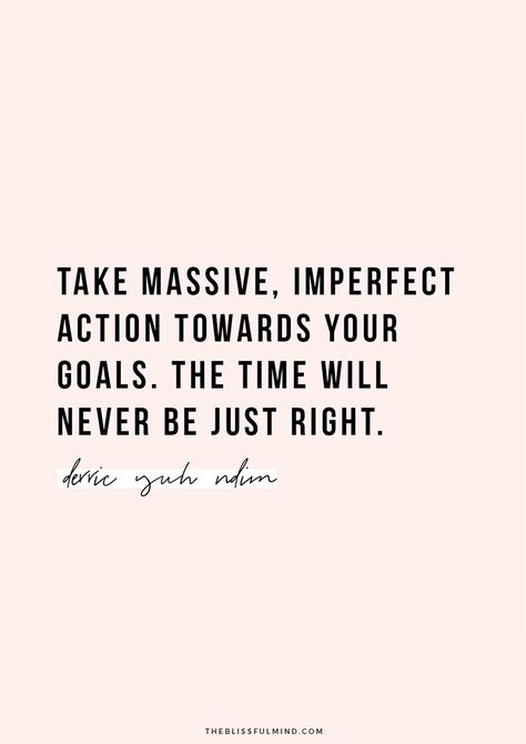 Waiting until the perfect time to take action on your goals? Here are 3 simple ways to get started on the things you’ve been putting off, even if you don’t feel ready! Smart Snacks, How To Believe, Quest Nutrition, Quotes Thoughts, Girl Boss Quotes, Boss Quotes, Health Nutrition, Nutrition Health, Entrepreneur Quotes