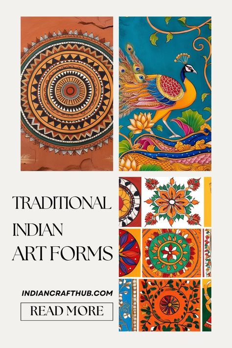 Traditional Indian Art Forms Indian Craft Hub Different Indian Art Forms, Traditional Indian Art Forms, Indian Paintings Traditional, Madhubani Paintings Traditional, Traditional Madhubani Art, Indian Art Forms, Art Forms Of India, Tanjore Paintings, Regal Elegance