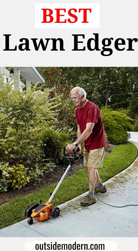 A perfectly manicured outdoor space can take a lot of work, but it gets easier when you have the right tools for the job. Homeowners that want beautiful, crisp edges around lawn and garden beds should consider purchasing an edger. A powerful lawn edger can roll along the sidewalk, driveway, or path and cut a strong, crisp line at the edge of the grass. #LawnEdger #garden #outdoorspace Grass Edgers, Best Lawn Edger, Garden Edger, Edging Tools, Garden Design London, It Gets Easier, Backyard Design On A Budget, Water Wall Fountain, Simple Small Backyard