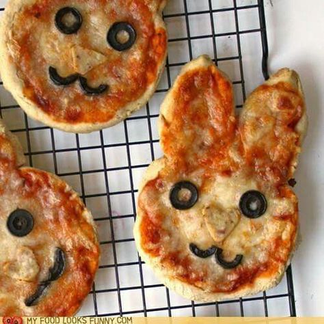 Pizza Lunch, Pizza Shapes, Easter Lunch, Bento Recipes, Kids Party Food, Easter Food, Think Food, Food For Kids, Fun Foods