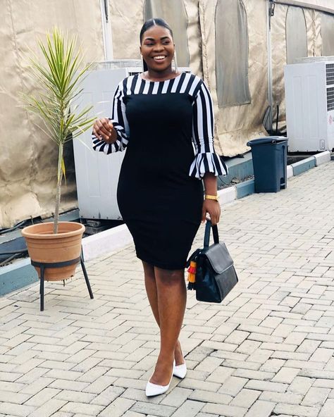 Women’s Ready-to-Wear on Instagram: “Black dresses are must-haves! Shop our black dresses for N4,500 - N6,000 in sizes 6-20! Buy 2 Dress and Get 1 Free! Buy 6 dresses and…” Short Ankara Dresses, Stylish Naija, Corporate Dress, African Print Dress Ankara, Short African Dresses, African Fashion Skirts, African Fashion Traditional, Office Dresses For Women, African Fashion Ankara