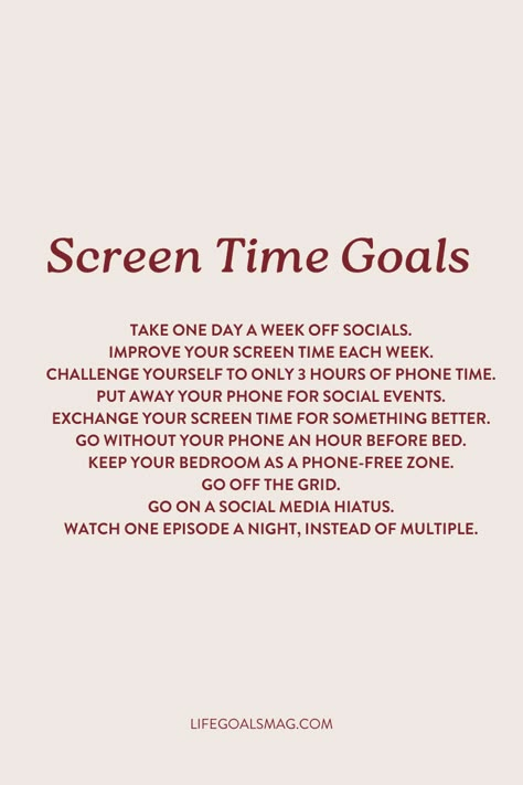 Want to learn how to reduce your screen time and feel more focused in life? Here are 10 ways you can limit your screen time so you can spend more time doing what you love. Things To Do Instead Of Screen Time, Limit Phone Time, How To Decrease Screen Time, How To Reduce Screen Time Tips, How To Lower Screen Time, What Can I Do In My Free Time, What To Learn In Free Time, How To Limit Screen Time, Limit Screen Time Aesthetic