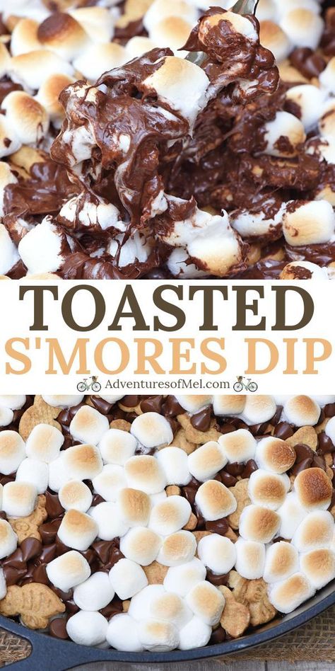 Smores Nachos, Camp Desserts, Camp Dinners, Chocolate Smores Cookies, Camp Foods, Cabin Recipes, Camping Dessert Recipes, Cabin Food, Chocolate Smores