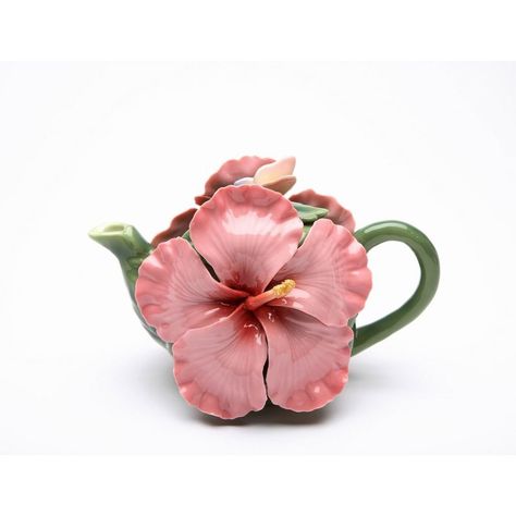 Luxuriate in the bouquet of a faultless cup of tea with this exclusive ceramic pink hibiscus flower teapot. The delicate petals and captivating hue make it a charming addition to any kitchen Decor tea party Decor or Cafe Decor. Perfect as a or it will add an elegant touch to any space. Hibiscus Flower Tea, Novelty Teapots, Teapots Unique, Cast Iron Tea Pot, Tea Party Decorations, China Tea Sets, Pink Orchids, Porcelain Teapot, Porcelain Flowers