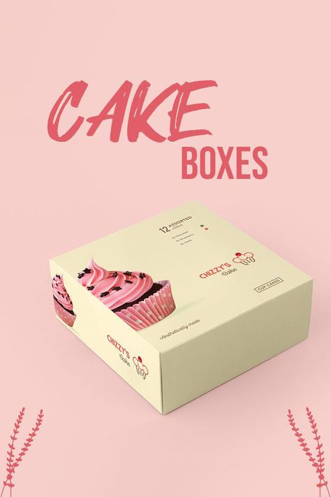 Custom Cake Boxes Packaging Boxes Design, Boxes Design Ideas, Bakery Boxes Packaging, Boxes Design, Different Types Of Cakes, Cake Branding, Corrugated Board, Bakery Box, Cake Boxes