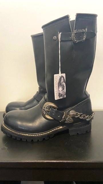 Vintage Chrome Hearts, Worn Boots, Black Moto Boots, Dr Shoes, Heavy Chain, Shoe Inspo, Janet Jackson, Chrome Hearts, Moto Boots