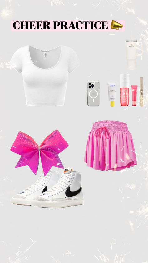 Cheer RULES#cheer #cheerfit #outfitinspo #beauty #preppy #newaccount Preppy Cheer, Cheer Practice Outfits, Cheer Extreme, Cheer Practice, Cheer Hair, Cheer Outfits, College Fits, Practice Outfits, Casual Preppy Outfits