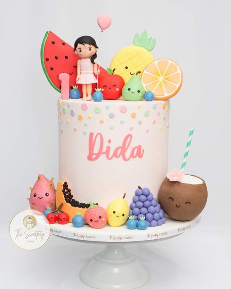 Fruit Themed Birthday Cake, Twotti Fruity Birthday Cake, Tutti Frutti Birthday Cake, Fruit Theme Cake, Fruit Themed Cake, Tutti Fruity Cake, Tutti Frutti Cake, Twotti Fruity, Tutti Frutti Birthday Party