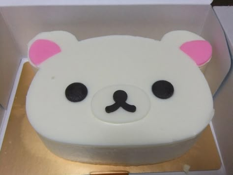 Rilakkuma Cake, Vintage Birthday Cakes, Cute Baking, Pink Foods, Tasty Baking, Pretty Birthday Cakes, Cute Birthday Cakes, Cake Board, Yummy Sweets