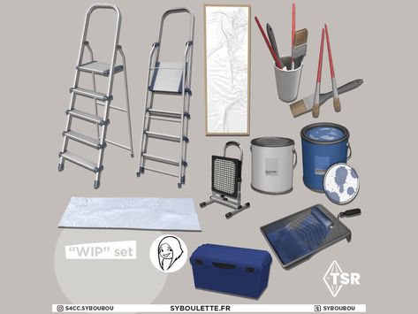 The Sims Resource - Work In Progress set - Part 2 The Sims 4 Pack, San Myshuno, Sims 4 Tsr, Sims 4 Clutter, The Sims 4 Packs, Sims 4 Expansions, Sims Games, Sims4 Clothes, Sims 4 Cc Furniture