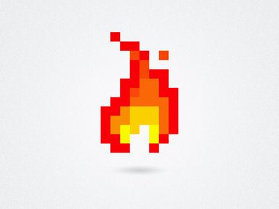 Pixel Flame Fire Pixel Art, Pixel Kawaii, Pixel Art Minecraft, Zestaw Ikon, Piskel Art, Images Design, Pixel Art Tutorial, 8bit Art, Desain Editorial