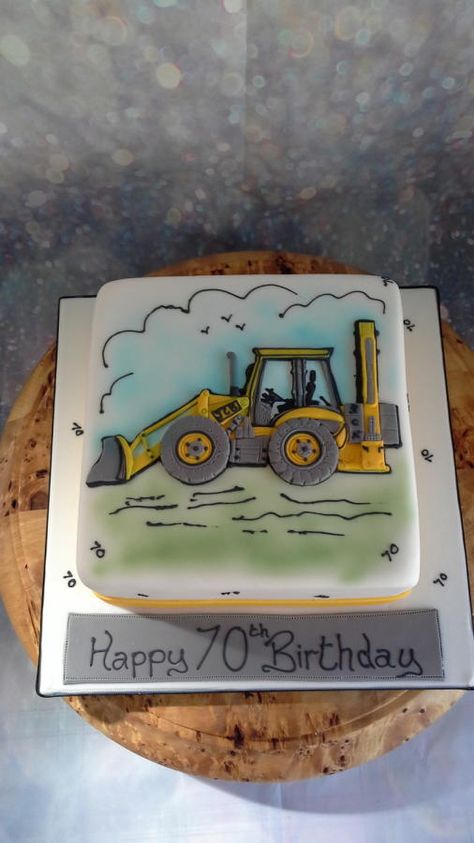 JCB cake - Cake by milkmade Jcb Cake Design, Cake For Kids Boys, Jcb Cake, Birthday Cake For Kids, Cake For Kids, Happy 70 Birthday, Animal Cakes, Recipe Template, 3d Cake