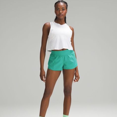 Nwt Lululemon Hotty Hot High Rise Short 2.5” *Lined, Kelly Green, Size 14 Green Lululemon Shorts, Lululemon Shorts Outfit, Blue Lululemon Shorts, Lulu Fits, Black Lululemon Shorts, Lululemon Running Shorts, Tennis Outfits, Lululemon Speed Up Shorts, Lululemon Hotty Hot Shorts