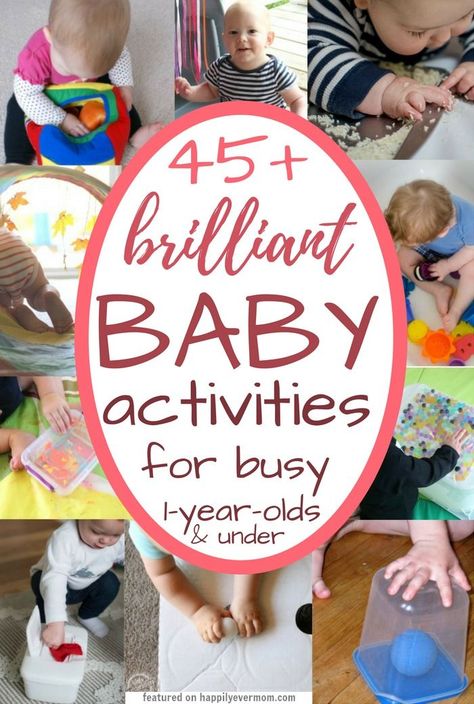 YES! This list is exactly what I was looking for. It's got ideas for baby art, games, and sensory play that I can do at home with my little one. There's cute ideas for three month olds in there, but I love that I can use this list up to toddlerhood too. My kids LOVE these activities! Activities For One Year Olds, Baby Sensory Play, Baby Play Activities, Baby Learning Activities, Baby Activities, Art Games, Toddler Play, Toddler Learning Activities, Toddler Fun