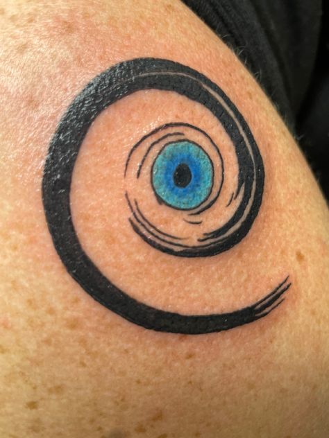 Spiral Eye Tattoo, Gods Eye Tattoo, Spiral Tattoo, Evil Eye Tattoo, Gods Eye, Eye Tattoo, Tattoos And Piercings, New Tattoos, Fish Tattoos