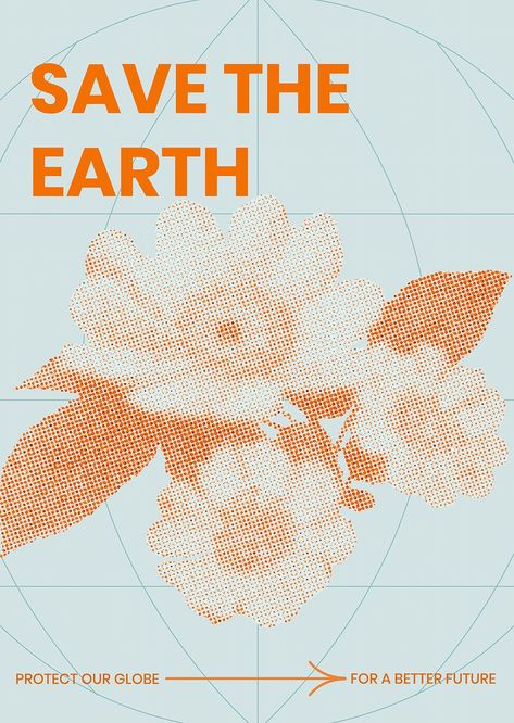 Climate Poster, Vintage Poster Design Retro, Halftone Poster, Halftone Graphic, Halftone Art, Paper Tear, Website Aesthetic, Fall Aesthetic Wallpaper, Canva Editing