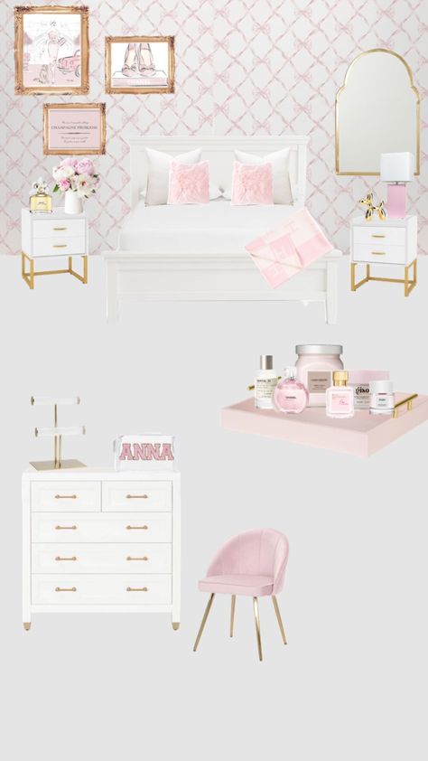 Dream Teen Bedrooms, Girl Apartment Decor, Princess Bedroom, Pink Room Decor, Rustic Coastal, Room Redesign, Urban Rustic, Pinterest Room Decor, Preppy Room Decor