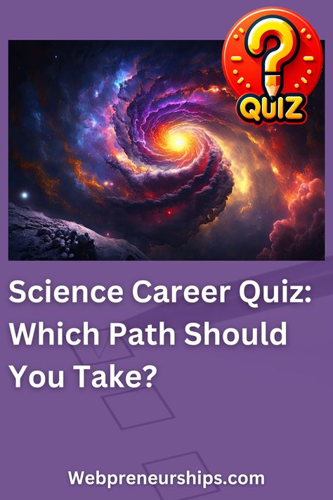 Determine which science career path is right for you by taking this quiz. Share your results in the comments.
******** Webpreneurships Quiz, Playbuzz Quiz, Buzzfeed Quiz, Career Quiz, science career day, science careers for kids, science career posters, science career display, science career list Chemistry Major Aesthetic, Career List, Types Of Scientists, Posters Science, Science Careers, List Of Careers, Science Quiz, Career Quiz, Quiz Buzzfeed