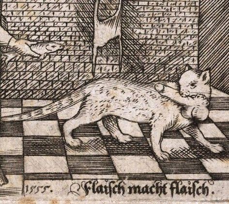 WEIRD MEDIEVAL PAINTINGS OF ANIMALS Medieval Cat, Medieval Drawings, Medieval Artwork, Classical Art Memes, Hans Holbein, Cat Paintings, Ugly Cat, Medieval Paintings, Bad Cats