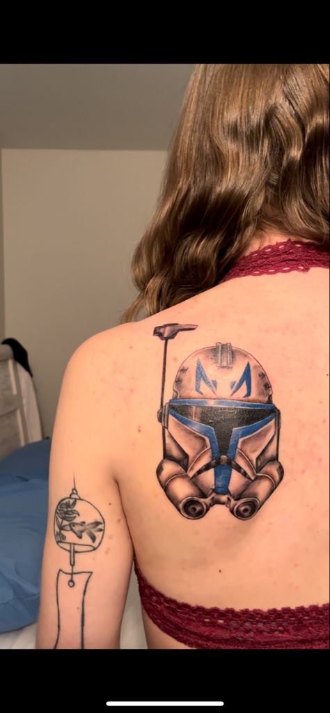 Rex Star Wars Tattoo, Star Wars Rex Tattoo, Jaig Eyes Tattoo Star Wars, Captain Rex Tattoo, Star Wars Tattoo For Men, Clone Wars Tattoo, R2d2 Tattoo, Rex Tattoo, Captain Rex