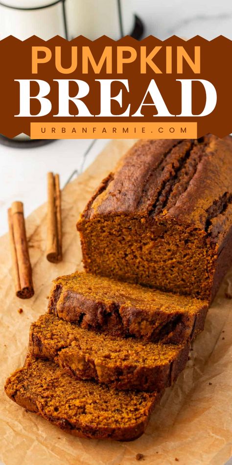 This easy pumpkin bread is my go-to whenever I want something cozy without spending all day in the kitchen. It comes together so fast—just mix it, bake it, and your house will smell amazing. What a bonus! I love how moist the pumpkin makes it, and the warm spices give it that perfect fall flavor. Plus, you can totally customize it with chocolate chips or nuts if you're feeling fancy. No Oil Pumpkin Bread, Vegetarian Brunch Recipes, Easy Pumpkin Bread, Pumpkin Streusel Muffins, Vegetarian Brunch, Easy Pumpkin Dessert, Homemade Pumpkin Spice Latte, Pumpkin Bread Easy, Fall Vegan Recipes