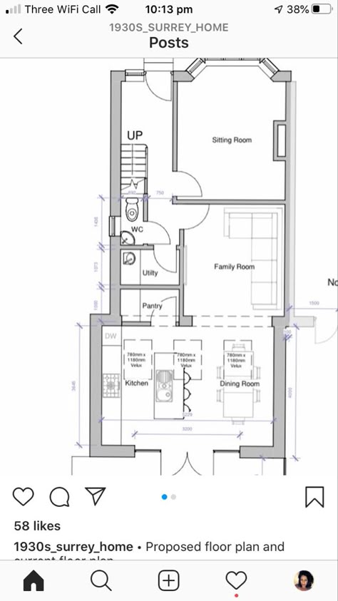 1930s House Renovation Floor Plans, Extension Ideas Open Plan Floor Plans, Terraced House Layout, Victorian House Extension Floorplan, 1930 Extension Floor Plan, Victorian Extension Floorplan, 1930s Extension Floorplan, Kitchen Extension Layout Floor Plans, 1920 House Remodel