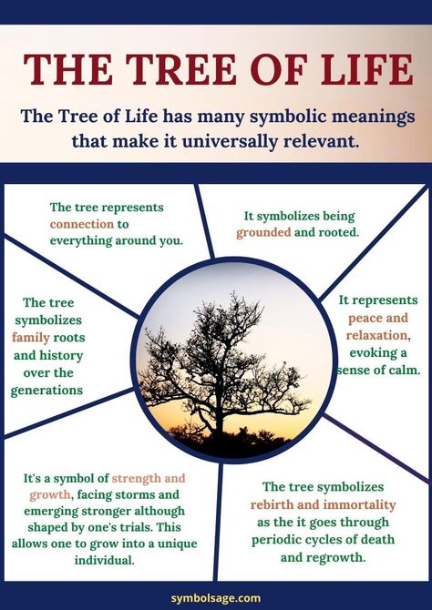 Found across many cultures, the Tree of Life is an ancient symbol. It showcases the symbolism of trees to the best effect and is highly popular today, especially among spiritual groups. Tree Symbolism Meaning, Meaning Of Tree Of Life, Native American Tree Of Life, Tattoos For Spiritual Growth, Tree Of Life Meaning Quotes, Celtic Tree Of Life Meaning, Sycamore Tree Meaning, Tree Of Life Symbolism Meaning, Magical Words And Meaning