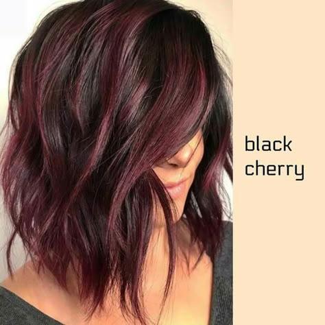 Cherry Highlights, Pelo Color Vino, Cherry Hair Colors, Blond Girl, Cherry Hair, Fall Hair Color For Brunettes, Hey Gorgeous, Pinterest Hair, Burgundy Hair