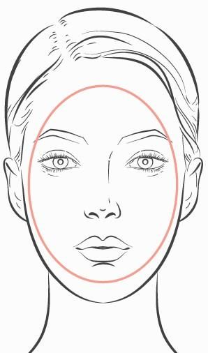 Oval Face Shape Oval Face Drawing, Makeup Face Template, Face Shape Drawing, Face Shape Chart, Shape Drawing, Oblong Face, Oblong Face Shape, Oval Face Shape, Circle Face