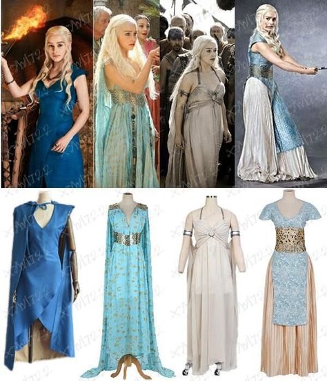 Costume Homemade, Game Of Thrones Dress, Game Of Thrones Daenerys Targaryen, Game Of Thrones Daenerys, Terrifying Halloween, Got Costumes, Game Of Thrones Cosplay, Game Of Thrones Costumes, Homemade Ideas