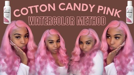 Cotton Candy Pink Wig, Cotton Candy Pink Hair, 613 Lace Front Wig, Will Cotton, Madison Paige, Candy Match, Pink Wig, Pink Cotton Candy, Candy Pink