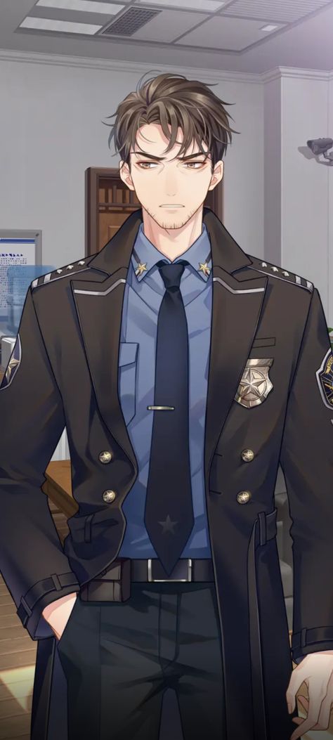 Anime Buissnes Man, Visual Novel Poses, Old Anime Guy, Anime Policeman, Anime Business Man, Older Anime Man, Detective Man, Anime Suit, Anime Detective