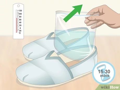 3 Ways to Stretch New Shoes - wikiHow Shoe Repair Diy, Boot Stretcher, Homemade Shoes, Shoe Goo, How To Stretch Shoes, Shoe Stretcher, Shoes Hack, Canvas Slip On Shoes, Fabric Shoes